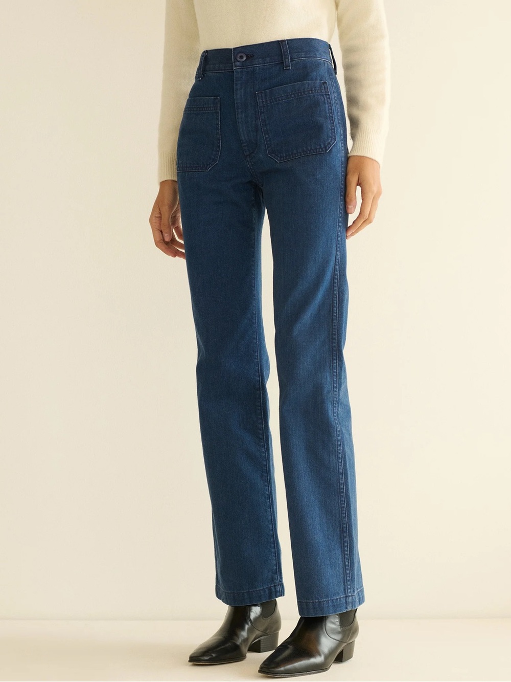 Döen NWT Maritime Jeans in Sirenes Wash, 100% Cotton, Size 26 - Picture 2 of 6